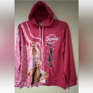 Com On Barbie The Movie Pink Hoodie size M color pink…#239